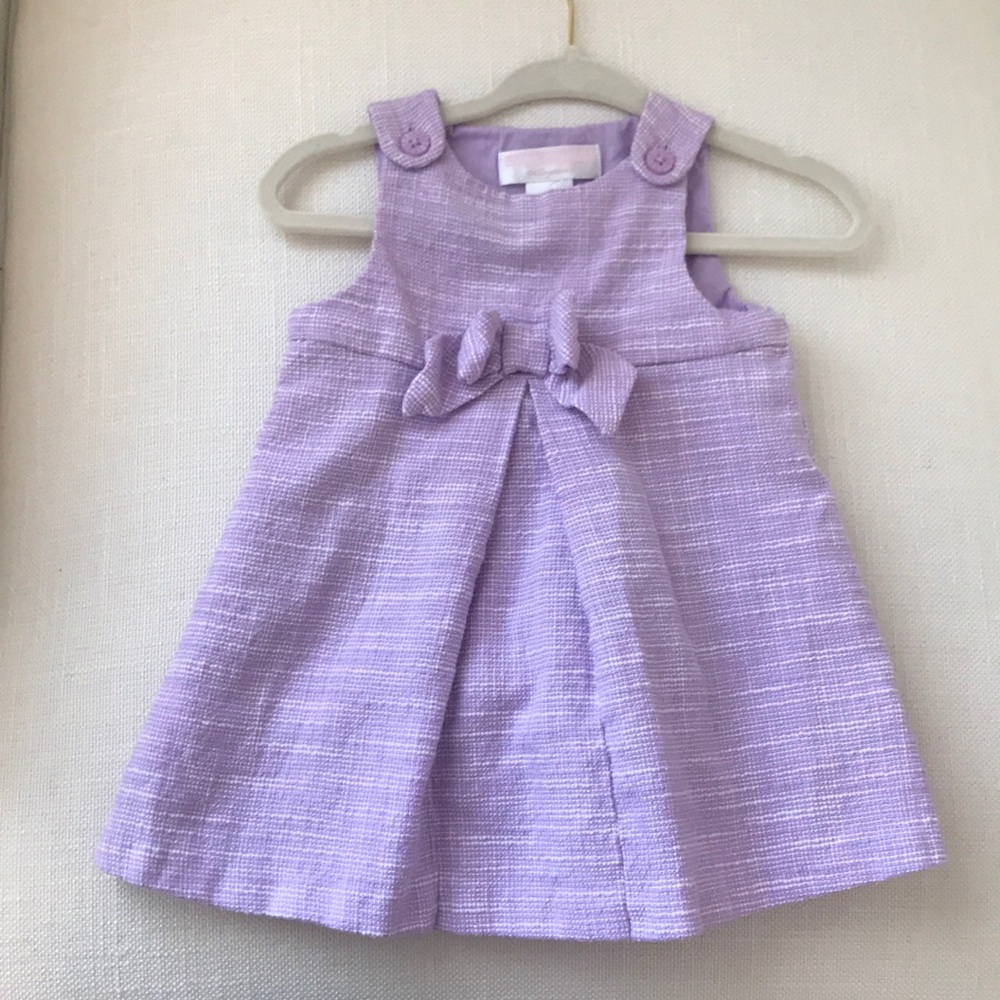 Purple tweed Janie and Jack dress 0 to 3 months